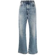 Indigo Wide Leg Denim Jeans