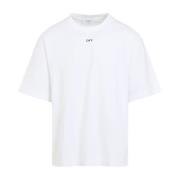 Hvid T-shirt Trendy Stil Herretøj