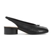 Sorte Ballerina Slingback Sko