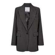 Oversize Panel Blazer Mørkegrå