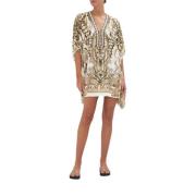 Gylden Lace Up Silke Kaftan