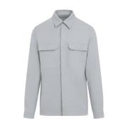 Work Light Blue Cotton Shirt