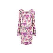 Rose-Print Bodycon Kjole