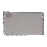 Grå Clutch Taske Elegant Chic Stil