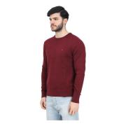 Bordeaux Crew Neck Sweater Essential Design