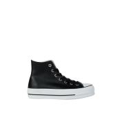 Platform Læder High-Top Sneakers