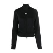 Sort Zip-Through Sweatshirt til Kvinder