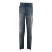 Slidte straight-leg jeans med logo