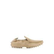 Suede Loafers i Sandfarve