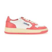 Rosa Læder Sneakers 1980s Design