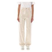 Paillet All-Over High-Waisted Jeans