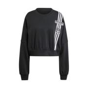 Moderne Kort Sweatshirt med Ribkant