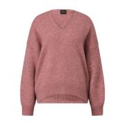 Alpaka Uld V-Hals Sweater