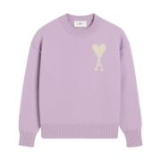 Hjerte Logo Lilla Sweater