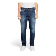 Blå Slim Fit Lynlås Jeans