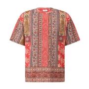 T-shirt med Paisley-mønster