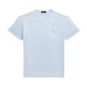 Blå t-shirt Classic Fit med logo