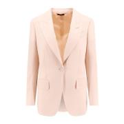 Uld Blazer med Silkeforing