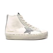 Hvide Afslappede Flade Sneakers Trainers