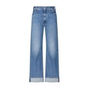 Klassiske Wide Leg Denim Jeans