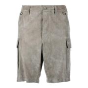 Læder Bermuda Shorts