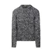 Sort Rund Hals Sweater