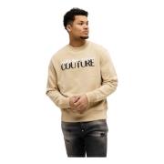 Logo Sweater Beige Herre