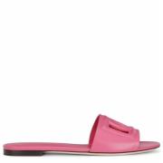 Pink Logo Slides Sandaler