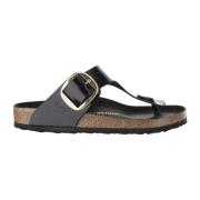 Patentlæder Flip-Flop Sandaler