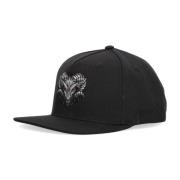 Sort Flat Visor Snapback Hat