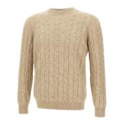 Kabelstrik Rund Hals Sweater