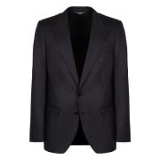 Uld Blazer Revers Krave Lommer