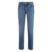 Straight Leg Jeans med Metal Detaljer