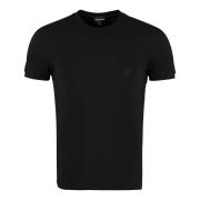 Broderet Viskose Crew-Neck T-Shirt