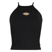 Logo Print Bomuld Crop Top