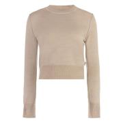 Ribbet Uld-Blend Sweater