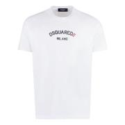 Kontrast Logo Bomuld T-Shirt