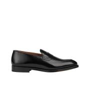 Herre læder Penny loafer | sort