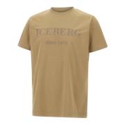 Herre Crew Neck T-shirt Beige