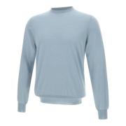 Blå Cashmere Silke Sweater Italien