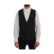 Elegant Stribet Gr Vest