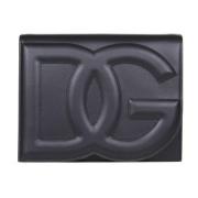 Sort læder crossbody taske med DG logo