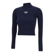 Midnight Blue Ribbed Sweater