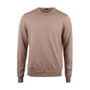 Merino Wool Crew Neck Albue Patch