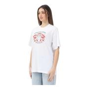 Cowboy Pizza Grafisk Hvid T-shirt