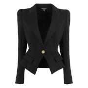 Elegant Cotton Blend Blazer