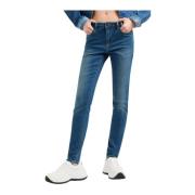 Super Skinny Bomuld Stræk Jeans - Blå