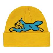 Logo Intarsia Strikket Beanie Hat