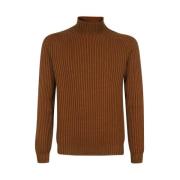 Ribbet Uld Turtleneck Sweater