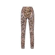 Leopard Print Bukser med Dyremotiv